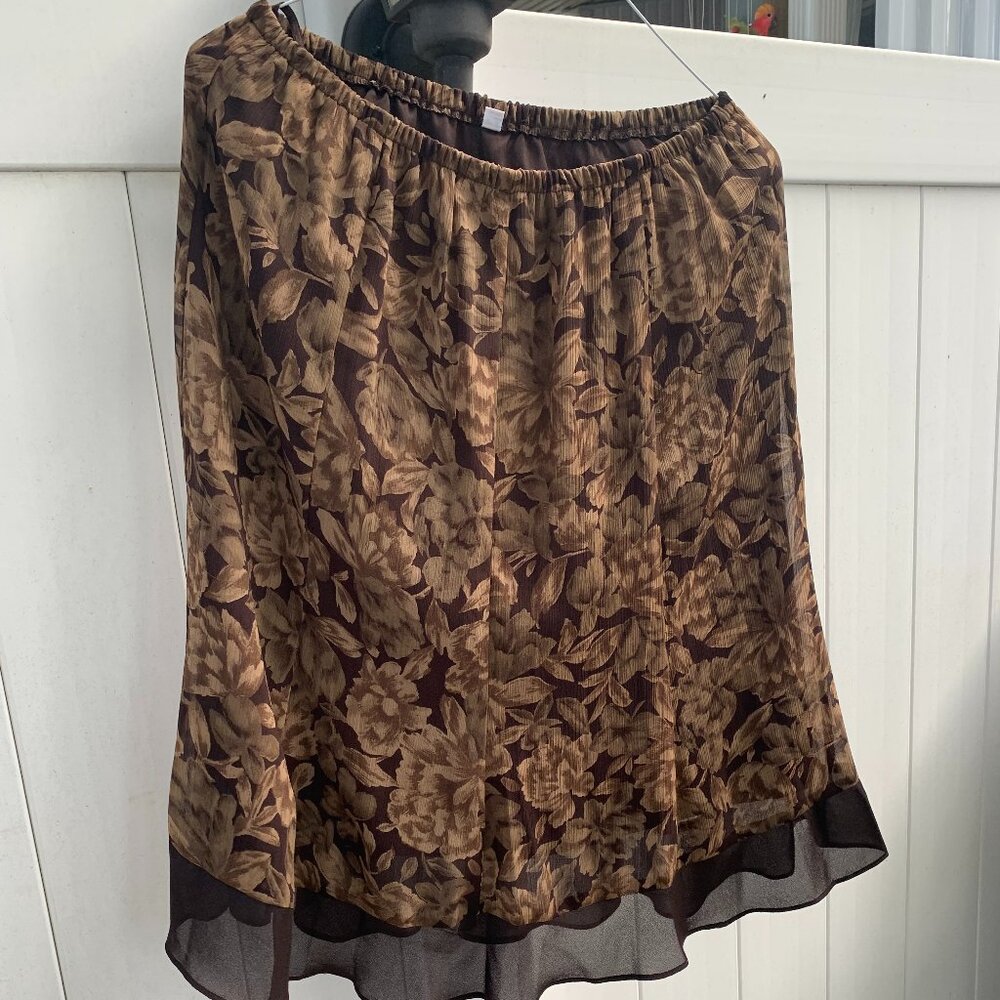 Studio I Brown Jacket/Skirt Outfit Size 14 - Picture 3 of 5